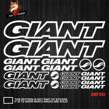 Bicycle Frame Decal Stickers Giant 01